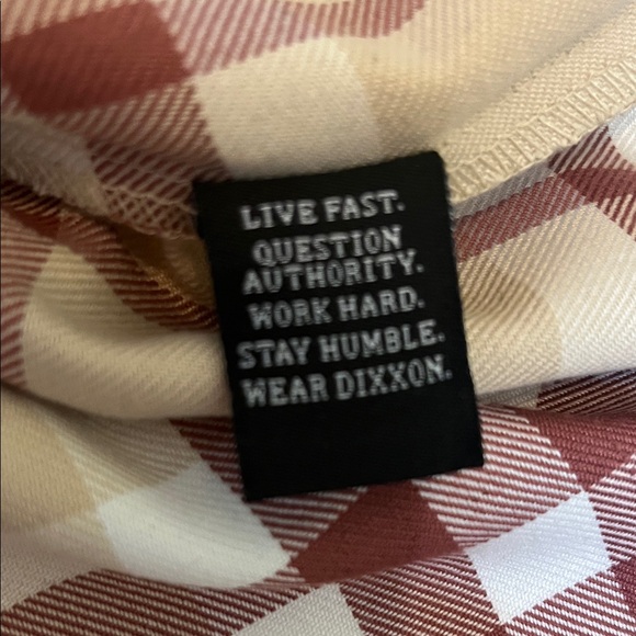DIXXON Flannel Company The Burleigh Beige and Red Plaid Shirt Small - Picture 6 of 8
